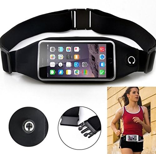 Sweatproof Sports Belt Waist Bag Case with Transparent Touch Screen Window for ZTE Nubia Z7 Max - US Cellular iPhone 6 Plus - US Cellular iPhone 6S Plus - US Cellular LG G Flex 2