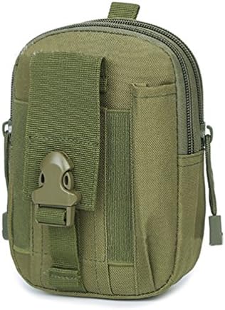 Tactical Molle Pouch Compact EDC Utility Waist Bag Gadget Gear Bag Tool Organizer with Cell Phone Holster Holder for iPhone 7 6s Plus Army Green