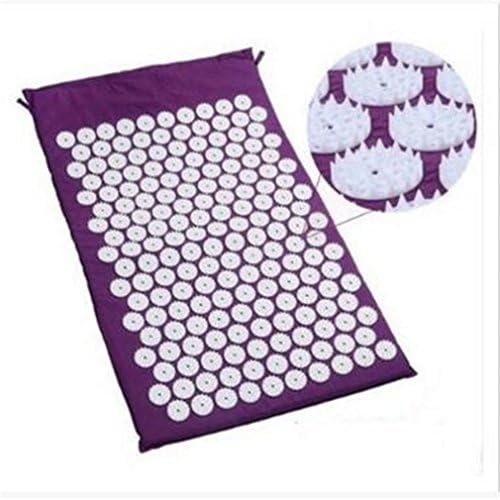 CHOUHOC Massager Cushion Mat Shakti Massager Relieve Acupressure Mat Body Pain Acupuncture Spike Yoga Mat Purple
