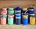 Silicone Sleeve for Mason Jars (Regular Mouth Half Pint, Bright Blue)
