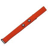 Polar H10 H9 H7 Chest Strap Replacement - Adjustable Soft HRM Strap Compatible with Polar Heart Rate Sensor (Orange)