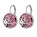 Xuping Jewelry Fashion Hoop Earrings Crystals from Swarovski for Women Jewelry Valentine's Day Gifts (Classic Pink)