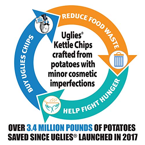 UGLIES 4 Pack Kettle Cooked Barbecue Potato Chips Gluten Free, Kosher