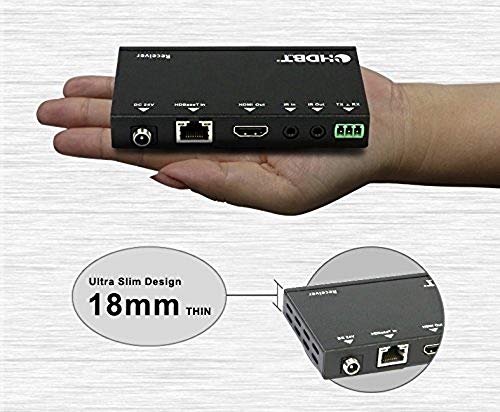8x16 HDbaseT 4K Matrix SWITCHER 8x8 16x16 with 8 Receivers (CAT5e or CAT6) HDMI HDCP2.2 HDTV Routing SPDIF Audio CONTROL4 Savant Home Automation (8x16 HDbaseT Matrix - 230ft)