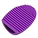 HeroNeo® Cleaning MakeUp Washing Brush Silica Glove Scrubber Board Cosmetic Clean Tools (Purple)