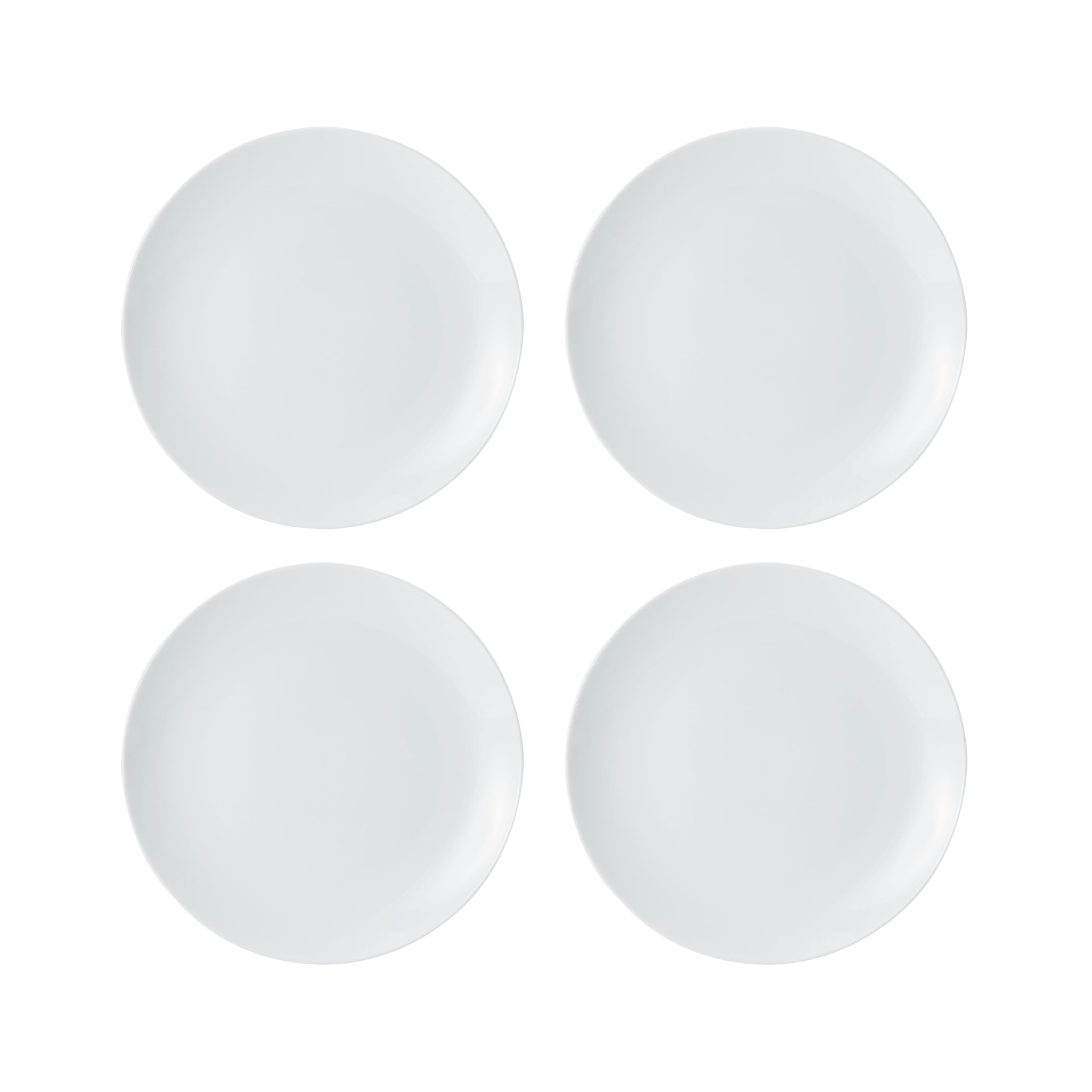 MIKASA Chalk 4pc Porcelain Side Plate Set, 21cm, Gift Boxed