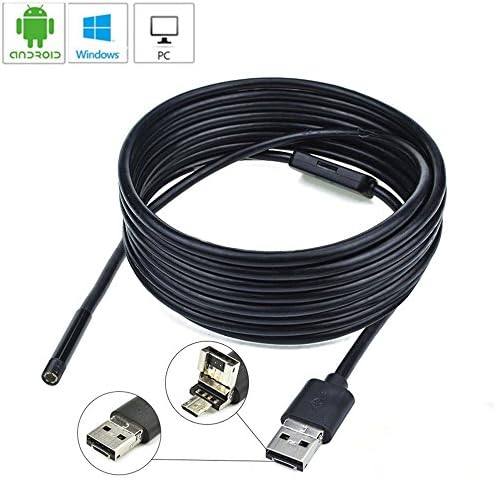 USB Endoscope Inspection Camera,OTG Micro 2 In 1 Android Smartphone 2MP USB Endoscope Waterproof Borescopes Inspection Camera with for Android system phone / tablet computer and Windows system