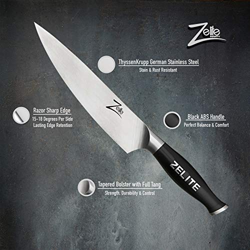 Zelite Infinity Chef Knife 8 Inch, Chefs Knife, Kitchen Knife, Chef's