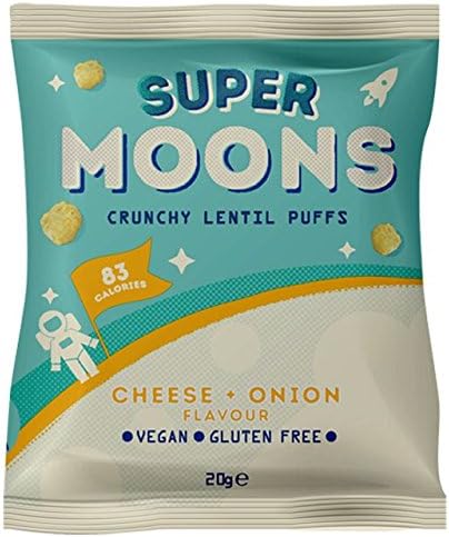 Super Moons Cheese & Onion Lentil Puffs 20g (Pack of 24)