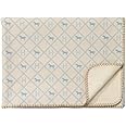 Croker Horse 71x71'' Throw Blanket Shawl - Blue Grid Horse Soft Thickened Sheep Cashmere Blanket for Living Room Office Car Leisure Travel