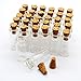 50pcs 0.7ml Small Mini Glass Bottles Jars with Cork Stoppers/ Message Weddings Wish Jewelry Party Favors/ - Size: Small Mini Glass Bottles Jars with Cork Stoppers/ Message Weddings Wish Jewelry Party Favors (50)