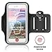 Sports Running Armband Case Works with iPhone 8 Plus/ 7 Plus/ 6S Plus/ 6 Plus/X 8 7 6S 6, Eaxxfly Fingerprint Touch Supported Phone Arm Band Reflecte Velcro Card Key Hold