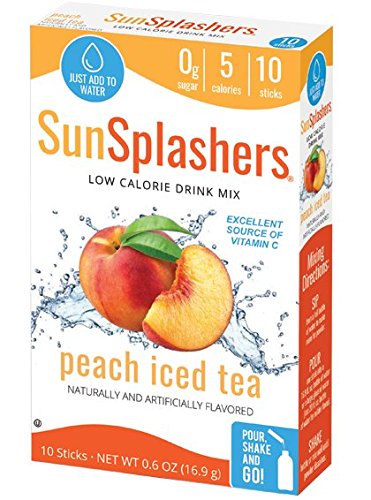 SUNSPLASHERS Peach Iced Tea, 120 Count