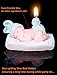 AiXiAng Handmade Birthday Party Cake Topper Candle, Baby Shower Party Decorations (2 Pack)