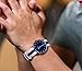 BARTON WATCH BANDS 18mm Linen/Navy Standard Length Ballistic Nylon NATO® Style Straps