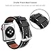 SWEES Leather Band Compatible for iWatch 42mm 44mm, Genuine Leather Replacement Wristband Strap Compatible iWatch Series 5, Series 4, Series 3, Series 2, Series 1, Sports & Edition Men