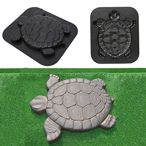 Turtle Stepping Stone Mold Concrete Cement Mould ABS Tortoise for Garden Path Walking Path Maker Mold Brick DIY Decor