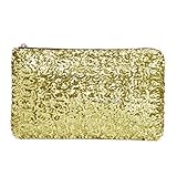 Great Deal(TM) Gold Sequins Dazzling Glitter Bling Clutch