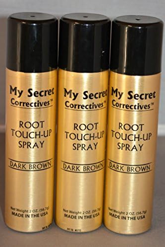 My Secret Correctives Root Touch-Up Spray Dark Brown (3 Pack)