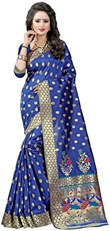 Designer Sarees Woven Work Banarasi Art Silk Saree for women With Unstitched Blouse Piece