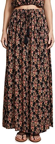 Tiare Hawaii Women's Gemma Skirt, Black/Red Lei, One Size