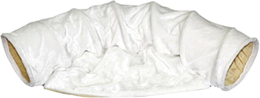 Cat Tunnel Toy - Collapsible Cat Tube Toys - Cat Tunnel Bed for Kitty Puppy Rabbit, Pets Soft Removable Bed White