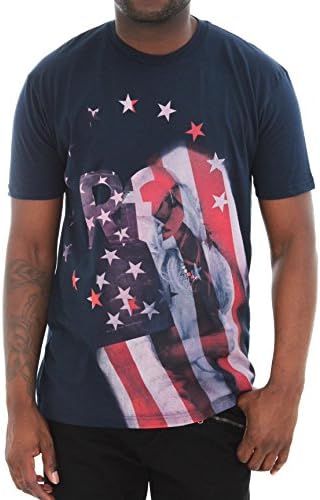 Rich Gang Men's Stars and Stripes Crewneck T Shirt-Navy-M