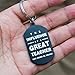 Teacher Gift - The Influence of a Great Teacher Can Never Be Erased - Chalkboard-Themed Inspirational and Unique Keychain Gift Idea