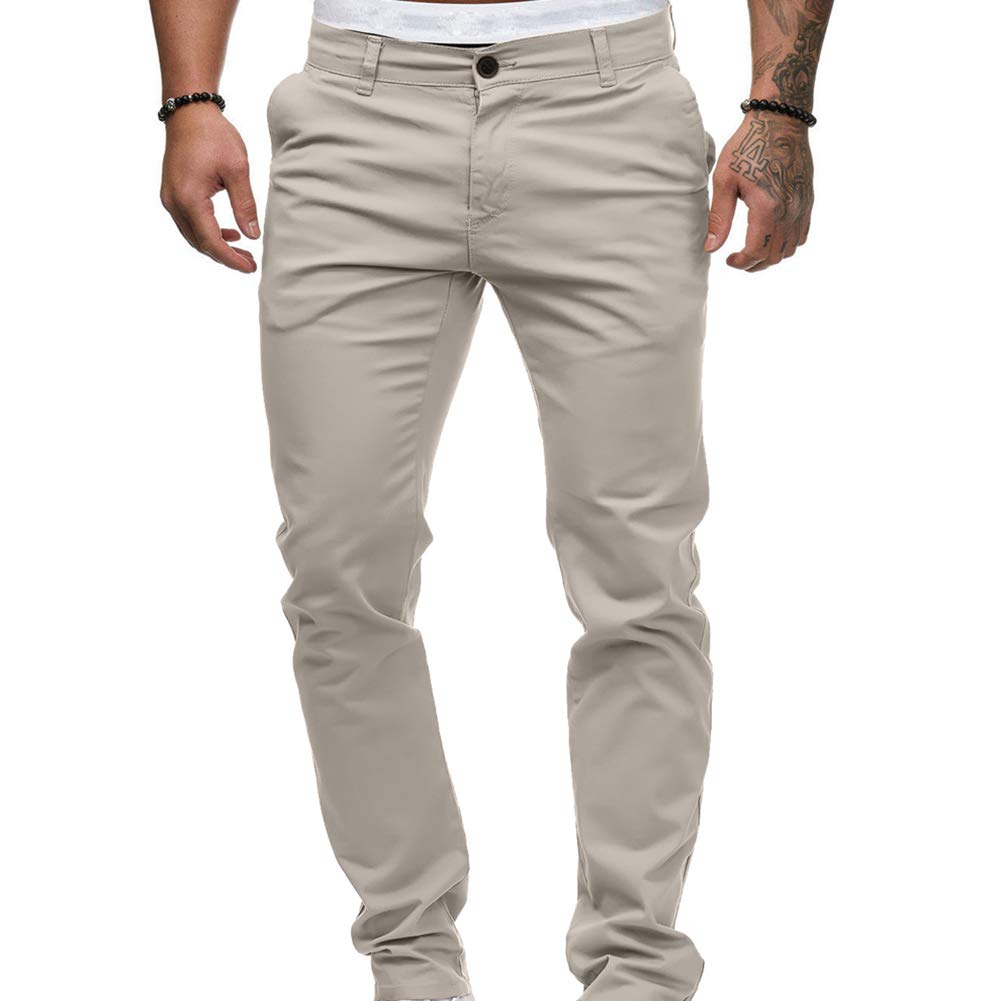 Fashion Solid Color Pocket Straight 