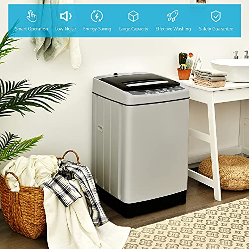Giantex Full Automatic Washing Machine, 2 in 1 Portable Laundry Washer