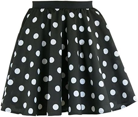 80s polka dot skirt