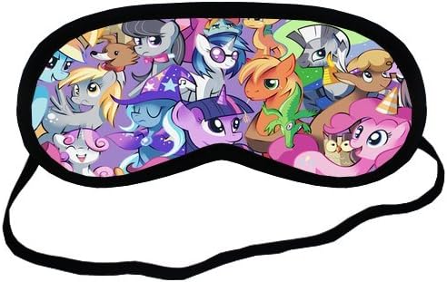 Personalise Custom Cartoon My Little Pony Sleeping Mask Best Comfortable Sleeping Eye Cover Great for Travel Rest And Meditation Shift Work Sleep