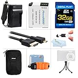 32GB Accessories Kit For Panasonic Lumix DMC-TS5, DMC-TS5K, DMC-TS5A, DMC-TS6 Tough Camera Includes 32GB High Speed SD Memory Card + Replacement (1500maH) DMW-BCM13E Battery + Charger + Case + More