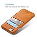 XRPow iPhone 6s / 6 Wallet Phone Case, Slim PU Leather Back Protective Case Cover with Credit Card Holder for Apple iPhone 6s Light Brown