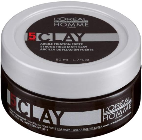 L'Oréal Professionnel Homme Clay 50ml Extra Matt Finish Hold 5