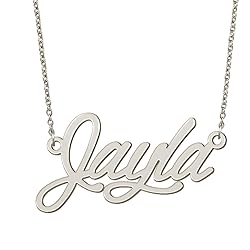 BYBWBL Jayla Name Pendant Necklace Silver Color