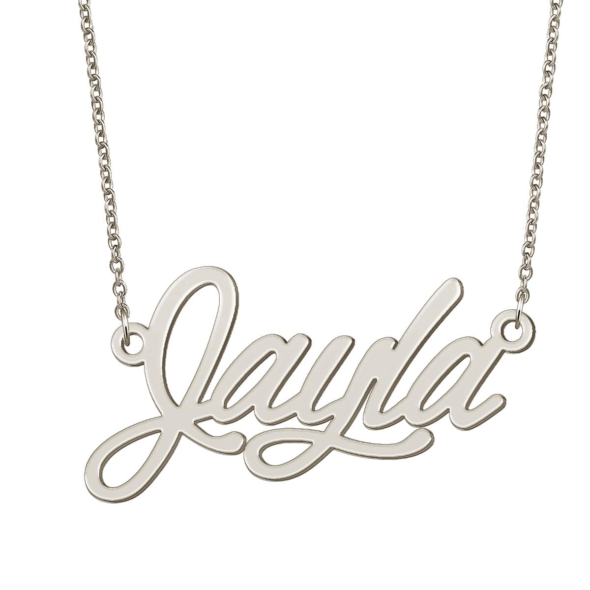BYBWBL Jayla Name Pendant Necklace Silver Color