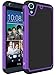 HTC Desire 626 / 626s Case, LK [Shockproof] Hybrid Dual Layer Armor Defender Protective Case Cover for HTC Desire 626 / 626s (Purple)