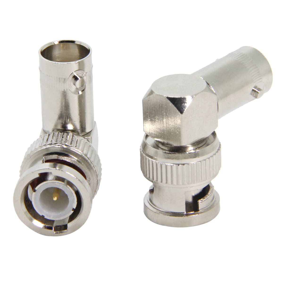 Ullnosoo 90 Degree BNC Adapter - Right Angle Male to Female Connector Pack for Scanner, Camera