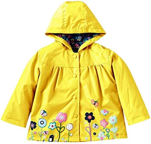 Meteora Little Girls Kid Waterproof Hooded Coat Jacket Outwear Raincoat Hoodies 2-6T