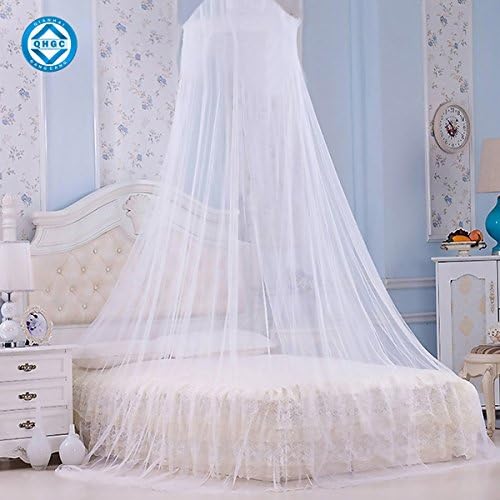 QHGC Deluxe Mosquito Net - Single Bed to King Size Bed, Convenient for Outdoor use at Home, Best Choice for Mosquito Prevention, Baby Mosquito net, Home Mosquito net (White)