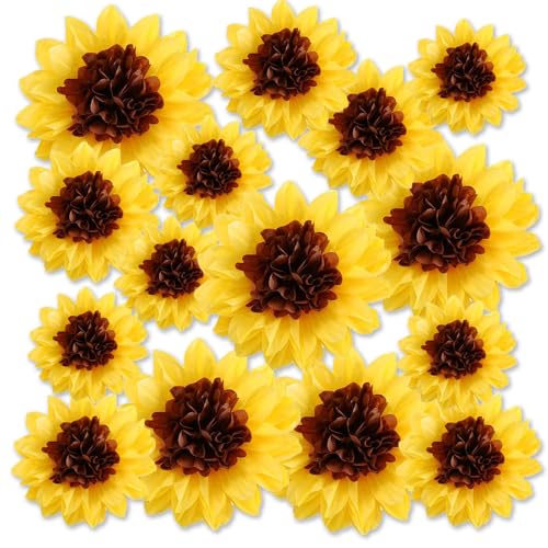 AnnoDeel Daisy Tissue Paper Pom Poms