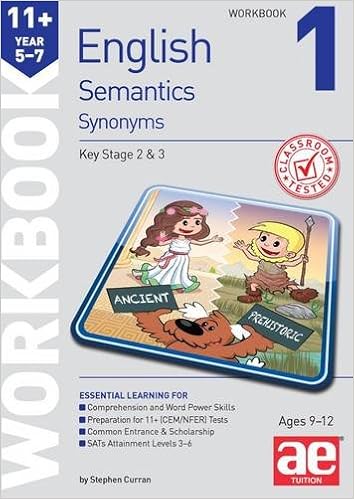 11 Semantics Workbook 1 Synonyms Amazoncouk Stephen C - 