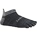 Injinji 2.0 Men's Run Lightweight No Show Wool Toesocks, Charcoal, Medium