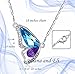 Eliana and Eli Butterfly Necklace- Butterfly Love and Kiss Made with Bermuda Blue and Green Swarovski Crystals Design Women Jewelry Pendant Necklace for Women Kids- Gifts for Mom Daughter Sister