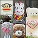 UPSTORE 100pcs Solid Eyes Black Plastic Safety Eyes for Bear Doll Puppet Plush Animal Toy 10mm