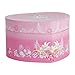 JewelKeeper Heart Shaped Music Jewelry Box with Twirling Ballerina, Flower Design, Swan Lake Tune
