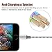 Youer Lightning Cable 3Pack 10FT Nylon Braided Certified iPhone Cable USB Cord Charging Charger for Apple iPhone 8, X, 7, 7 Plus, 6, 6s, 6+, 5, 5c, 5s, SE, iPad, iPod Nano, Touch (Grey White)