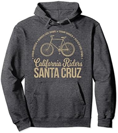 Unisex California Riders - Santa Cruz Bicycle Cycling T-shirt Large Dark Heather
