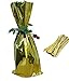 20 / Tall Wine Bags/Twist tie, Metallic Mylar Bottle size 6-1/2